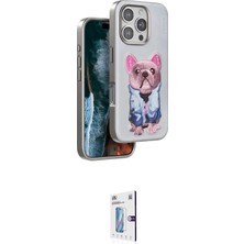 Elektronikçim Ieg™ iPhone 16 Pro Kılıf Iz Minimal Koleksiyonu - Siyah Bilvis 0.18MM Plus Cam Ekran Koruyucu E