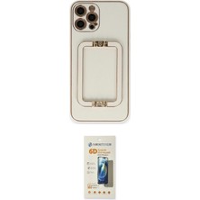 Elektronikçim Ieg™ iPhone 12 Pro Kılıf Kozmos Minimal Prime - Siyah 6d Mat Seramik Hayalet Nano Ekran Koruyucu