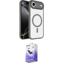 Elektronikçim Ieg™ iPhone 17 Air Kılıf Kıvılcım Prime - Siyah Bilvis 5in1 5d Magic Hayalet Cam Ekran Koruyu