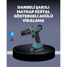 TKÇ Güçlü Şarjlı Matkap Vidalama Çift Batarya