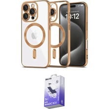 Elektronikçim Ieg™ iPhone 16 Pro Max Kılıf Nova Işık Özel Seri - Siyah Bilvis 5in1 5d Magic Hayalet Cam Ekr