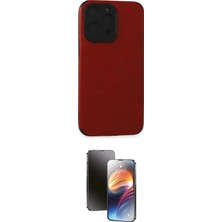 Elektronikçim Ieg™ iPhone 15 Pro Kılıf Doruk Asil Koleksiyonu - Siyah 3D Antistatik Mat Seramik Nano Ekran Kor