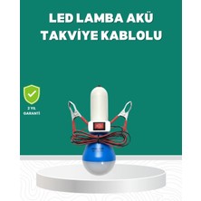 TKÇ Aküden Çalışan 12V LED Ampul Taşınabilir Kullanım