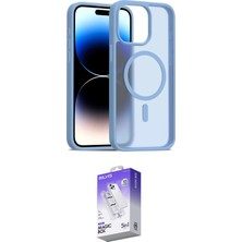 Elektronikçim Ieg™ iPhone 15 Pro Max Kılıf Siluet Minimal Prime - Siyah Bilvis 5in1 3D Magic Cam Ekran Koruyuc
