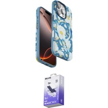 Elektronikçim Ieg™ iPhone 16 Pro Max Kılıf Siluet Doku - Siyah Bilvis 5in1 5d Magic Hayalet Cam Ekran Koruyucu
