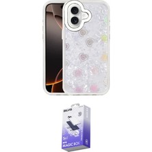 Elektronikçim Ieg™ iPhone 16 Kılıf Odak Prime - Siyah Bilvis 5in1 5d Magic Hayalet Cam Ekran Koruyucu ELK-3486
