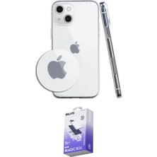 Elektronikçim Ieg™ iPhone 14 Kılıf Zirve Doku - Siyah Bilvis 5in1 5d Magic Hayalet Cam Ekran Koruyucu ELK-3486