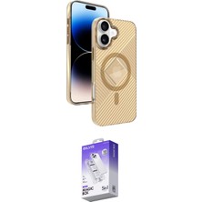 Elektronikçim Ieg™ iPhone 16 Kılıf Nova Modern Prime - Siyah Bilvis 5in1 3D Magic Cam Ekran Koruyucu ELK-34863