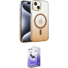 Elektronikçim Ieg™ iPhone 14 Kılıf Ahenk Doku Özel Seri - Siyah Bilvis 5in1 5d Magic Hayalet Cam Ekran Koruyu