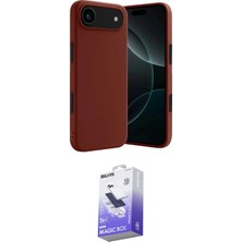 Elektronikçim Ieg™ iPhone 17 Air Kılıf Kozmos Yansıma Özel Seri - Siyah Bilvis 5in1 5d Magic Hayalet Cam Ekr