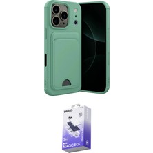 Elektronikçim Ieg™ iPhone 17 Pro Kılıf Vadi Çizgi Prime - Siyah Bilvis 5in1 5d Magic Hayalet Cam Ekran Koruyu