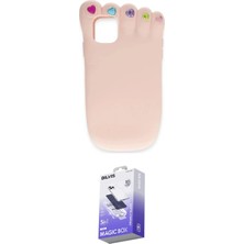 Elektronikçim Ieg™ iPhone 12 Kılıf Akış Yansıma - Siyah Bilvis 5in1 5d Magic Hayalet Cam Ekran Koruyucu Elk