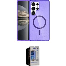 Elektronikçim Ieg™ Galaxy S23 Ultra Kılıf Nova Asil Prime - Siyah Durable Full Glue Curved Hayalet Cam ELK-348