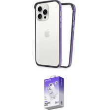 Elektronikçim Ieg™ iPhone 14 Pro Max Kılıf Pusula Asil Koleksiyonu - Siyah Bilvis 5in1 3D Magic Cam Ekran Koru