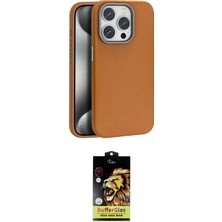 Elektronikçim Ieg™ iPhone 15 Pro Kılıf Zirve Modern Prime - Siyah Buffer Cam Ekran Koruyucu ELK-34863