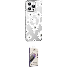 Elektronikçim Ieg™ iPhone 15 Pro Kılıf Yörünge Işık Prime - Siyah Bilvis 3D Mat Cam Ekran Koruyucu ELK-348