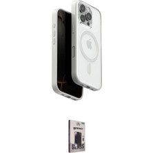 Elektronikçim Ieg™ iPhone 16 Pro Max Kılıf Pusula Form Serisi - Siyah Bilvis Hayalet Cam Ekran Koruyucu Elk-34