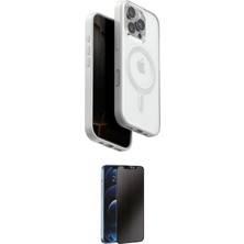 Elektronikçim Ieg™ iPhone 16 Pro Kılıf Pusula Form Serisi - Siyah 3D Antistatik Hayalet Cam Ekran Koruyucu Elk
