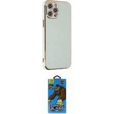 Elektronikçim Ieg™ iPhone 12 Pro Max Kılıf Yankı Serisi - Siyah 18D Cam Ekran Koruyucu ELK-34863