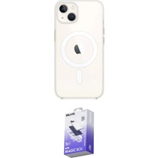 Elektronikçim Ieg™ iPhone 14 Kılıf Kutup Klasik Serisi - Siyah Bilvis 5in1 5d Magic Hayalet Cam Ekran Koruyucu