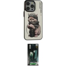 Elektronikçim Ieg™ iPhone 14 Pro Max Kılıf Siluet Modern Özel Seri - Siyah 360 Mat Full Body Arka Koruyucu El