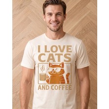 Durak Reklam Kedi ve Kahve Severlere Özel DTF Baskı - Ütü ile Kolay Uygulanan Tekstil Transfer Kağıdı