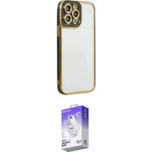 Elektronikçim Ieg™ iPhone 14 Pro Max Kılıf Çekirdek Klasik Serisi - Siyah Bilvis 5in1 3D Magic Cam Ekran Koru