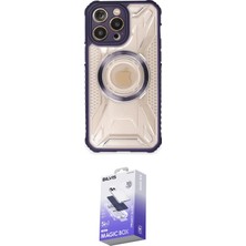 Elektronikçim Ieg™ iPhone 14 Pro Max Kılıf Kutup Modern - Siyah Bilvis 5in1 5d Magic Hayalet Cam Ekran Koruyuc