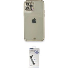 Elektronikçim Ieg™ iPhone 12 Pro Kılıf Eksen Minimal Koleksiyonu - Şeffaf Uv Polymer Nano Ekran Koruyucu Elk-