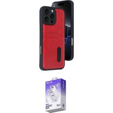 Elektronikçim Ieg™ iPhone 16 Pro Kılıf Yörünge Işık Serisi - Siyah Bilvis 5in1 3D Magic Cam Ekran Koruyucu