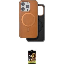 Elektronikçim Ieg™ iPhone 16 Pro Kılıf Pusula Işık Koleksiyonu - Siyah Buffer Cam Ekran Koruyucu ELK-34863