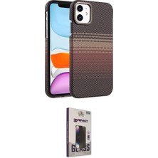Elektronikçim Ieg™ iPhone 11 Kılıf Doruk Serisi - Siyah Bilvis Hayalet Cam Ekran Koruyucu ELK-34863