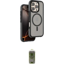 Elektronikçim Ieg™ iPhone 16 Pro Kılıf Çekirdek Minimal Prime - Siyah Joko Magic 5d Hayalet Cam ELK-34863