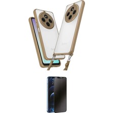 Elektronikçim Ieg™ Redmi 14C Kılıf Ufuk Klasik - Siyah 3D Antistatik Hayalet Cam Ekran Koruyucu ELK-34863