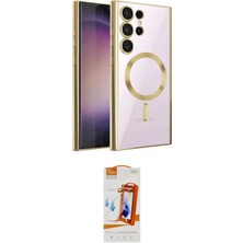 Elektronikçim Ieg™ Galaxy S24 Ultra Kılıf Nova Işık Özel Seri - Siyah Autokit 5in1 Fiber Polymer Nano Ekran