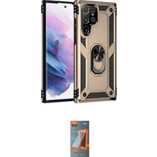 Elektronikçim Ieg™ Galaxy S21 Ultra Kılıf Ahenk Klasik Koleksiyonu - Siyah Autokit 5in1 Fiber Hayalet Polymer