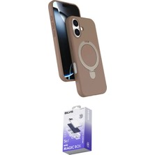 Elektronikçim Ieg™ iPhone 17 Kılıf Iz Işık Koleksiyonu - Siyah Bilvis 5in1 5d Magic Hayalet Cam Ekran Koruy