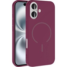 Apple iPhone 16 Kılıf M-Safe Şarj Özellikli Zore Meta Kapak