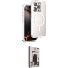 Elektronikçim Ieg™ iPhone 15 Pro Max Kılıf Zirve Klasik Prime - Siyah Bilvis Hayalet Cam Ekran Koruyucu Elk-34