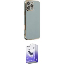 Elektronikçim Ieg™ iPhone 16 Pro Kılıf Yankı Serisi - Siyah Bilvis 5in1 5d Magic Hayalet Cam Ekran Koruyucu E