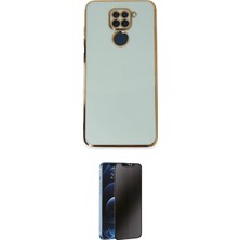 Elektronikçim Ieg™ Redmi Note 9 Kılıf Yankı Serisi - Siyah 3D Antistatik Hayalet Cam Ekran Koruyucu ELK-34863