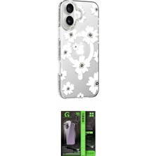 Elektronikçim Ieg™ iPhone 16 Kılıf Yörünge Işık Prime - Şeffaf 360 Full Body Arka Koruyucu ELK-34863