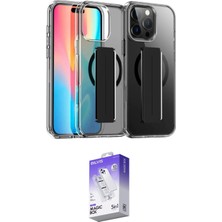 Elektronikçim Ieg™ iPhone 14 Pro Max Kılıf Nova Işık Koleksiyonu - Siyah Bilvis 5in1 3D Magic Cam Ekran Koru