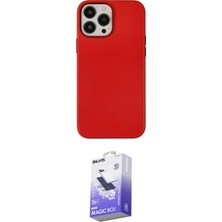 Elektronikçim Ieg™ iPhone 13 Pro Max Kılıf Çekirdek Çizgi - Siyah Bilvis 5in1 5d Magic Hayalet Cam Ekran Kor