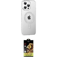 Elektronikçim Ieg™ iPhone 14 Pro Max Kılıf Yörünge Koleksiyonu - Siyah Buffer Cam Ekran Koruyucu ELK-34863