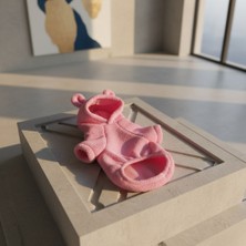 Lady Fify Kedi ve Köpek Için Kapüşonlu Pembe Tapeti Sweat