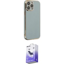 Elektronikçim Ieg™ iPhone 13 Pro Max Kılıf Yankı Serisi - Siyah Bilvis 5in1 5d Magic Hayalet Cam Ekran Koruyu