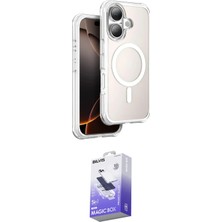 Elektronikçim Ieg™ iPhone 16 Kılıf Zirve Klasik Prime - Siyah Bilvis 5in1 5d Magic Hayalet Cam Ekran Koruyucu