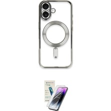 Elektronikçim Ieg™ iPhone 16 Kılıf Nova Işık Özel Seri - Şeffaf Pasifik Cam Ekran Koruyucu ELK-34863