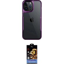 Elektronikçim Ieg™ iPhone 14 Pro Max Kılıf Akış Çizgi Koleksiyonu - Siyah Buffer Hayalet Cam Ekran Koruyucu